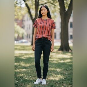 OLIVACEOUS TIE DYE SHIRT SMALL NWT